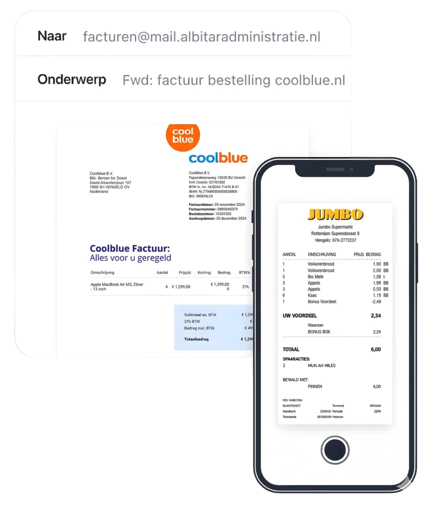 Je levert je facturen aan